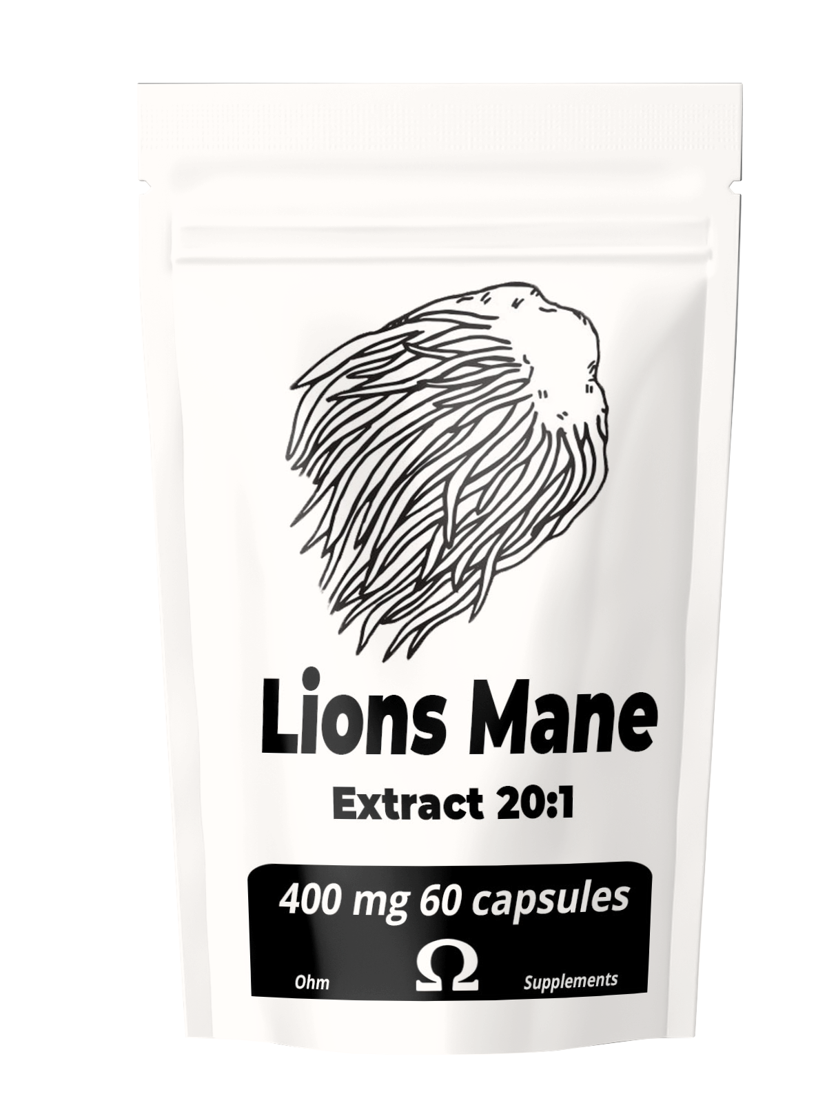 Lion's Mane Extract 20:1 400 mg - Capsules